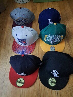 6 Team hats 99$